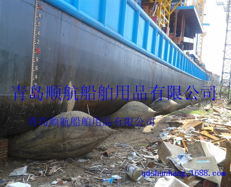 生产高承重力船舶上排下水气囊 浮力作用气囊